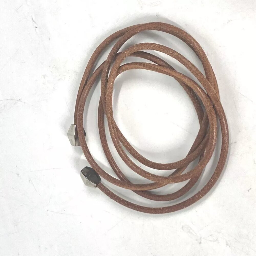 HERMES String belt belt Leather Beige - Picture 2 of 6